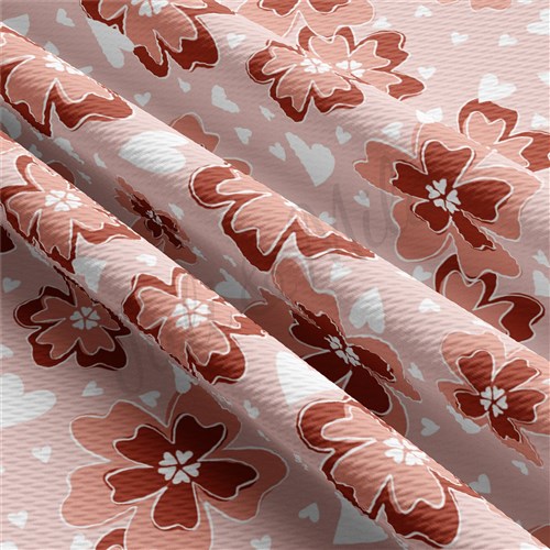 Valentine's Day Printed Liverpool 4 Way Fabric AA1155 & Get a Free $89.99 Embroidery Bundle