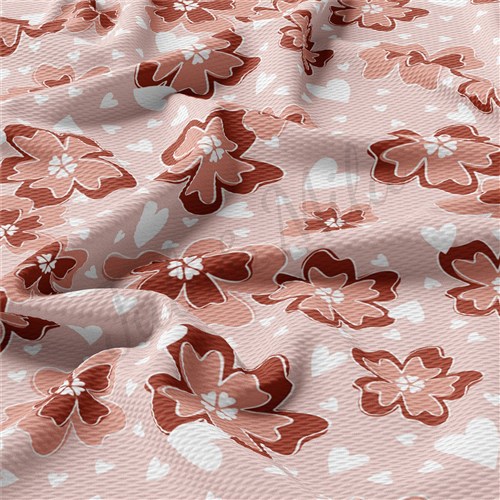 Valentine's Day Printed Liverpool 4 Way Fabric AA1155 & Get a Free $89.99 Embroidery Bundle