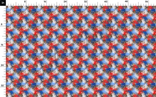 Patriotic 4th of July Printed Liverpool Fabric AA310 & Get a Free $89.99 Embroidery Bundle