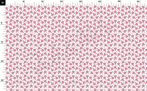 Valentine's Day Printed Liverpool Bullet Textured Stretch Solid Strip Thick Knit Jersey Fabric