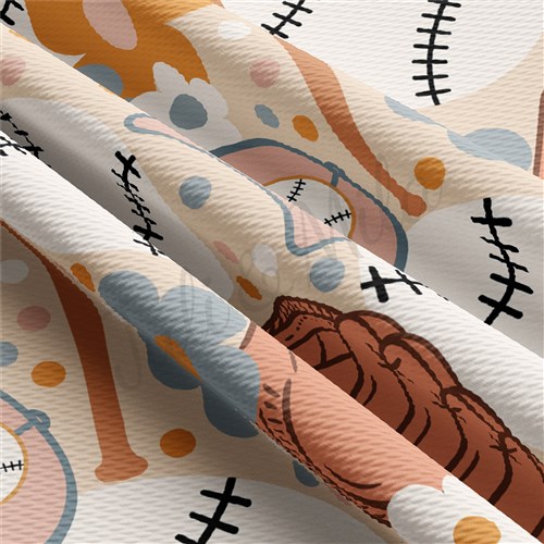 Baseball Printed Liverpool Fabric AA1415 & Get a Free $89.99 Embroidery Bundle