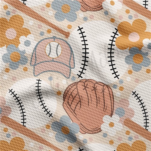 Baseball Printed Liverpool Fabric AA1415 & Get a Free $89.99 Embroidery Bundle