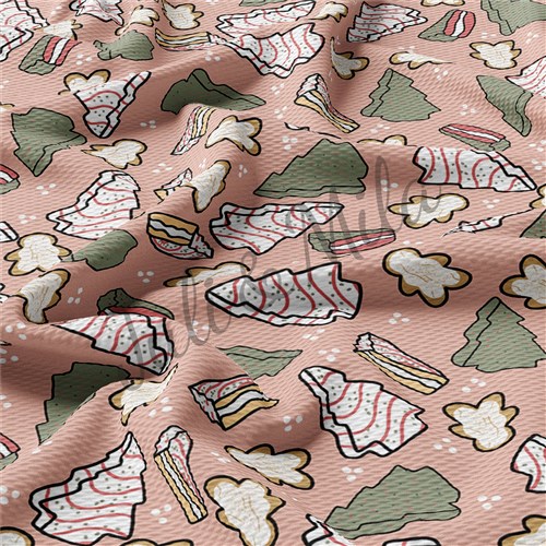 Christmas Printed Liverpool 4 Way Fabric AC300 & Get a Free $89.99 Embroidery Bundle