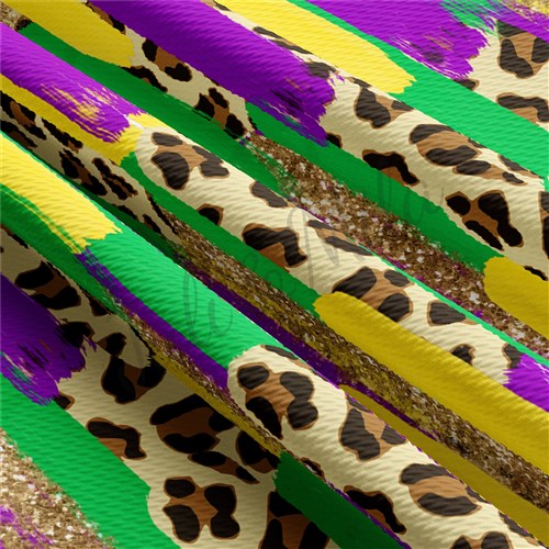 Mardi Gras Paintsmear59 Liverpool Bullet Textured Stretch Solid Strip Thick Knit Jersey Fabric