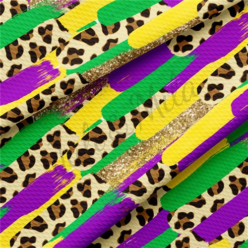Mardi Gras Paintsmear59 Liverpool Bullet Textured Stretch Solid Strip Thick Knit Jersey Fabric