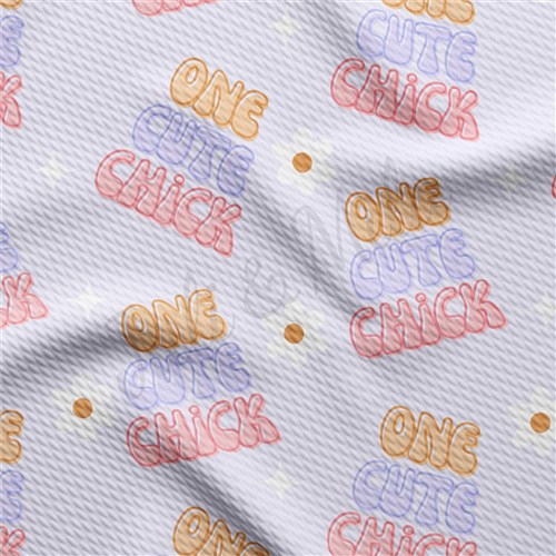 One Cute Chick Easter Printed Liverpool Easter Bullet AA1401 & Get a Free $89.99 Embroidery Bundle