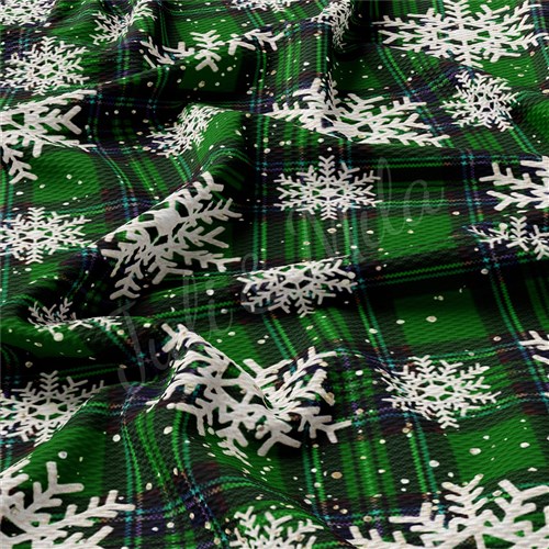 Christmas Printed Liverpool Bullet Textured Stretch Solid Strip Thick Knit Jersey Fabric