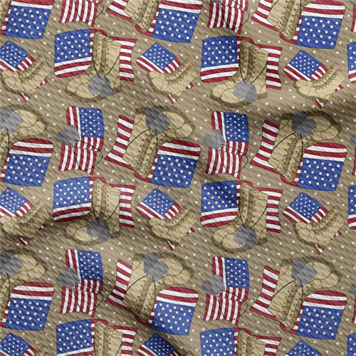4th of July Patriotic Printed Liverpool AA1603 & Get a Free $89.99 Embroidery Bundle
