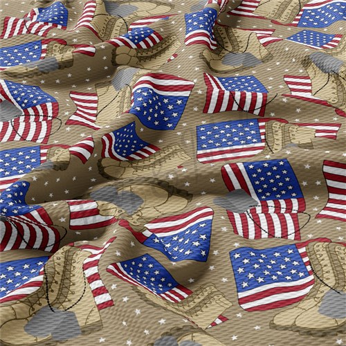 4th of July Patriotic Printed Liverpool AA1603 & Get a Free $89.99 Embroidery Bundle