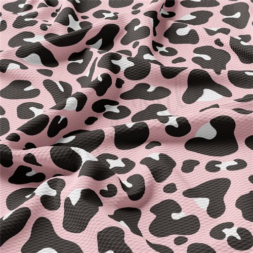 Valentine's Day Cheetah Liverpool Bullet Textured Stretch Solid Strip Thick Knit Jersey Fabric