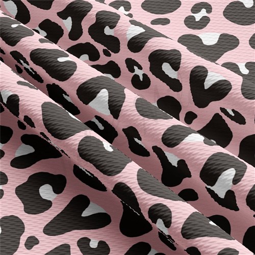 Valentine's Day Cheetah Liverpool Bullet Textured Stretch Solid Strip Thick Knit Jersey Fabric