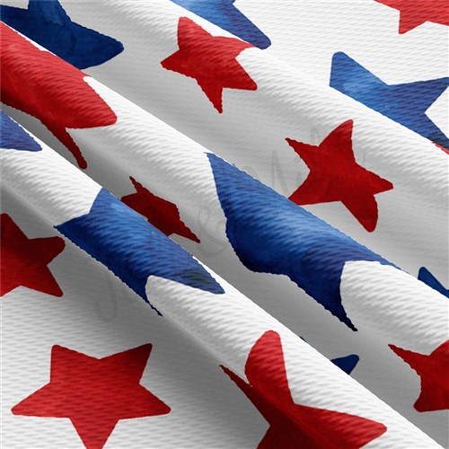 Patriotic 4th of July Printed Liverpool AA1613 & Get a Free $89.99 Embroidery Bundle