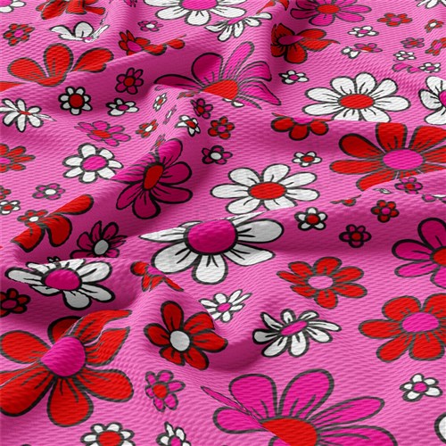 Valentine's Day Liverpool Bullet Textured Stretch Solid Strip Thick Knit Jersey Fabric