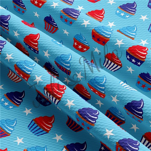 Patriotic 4th of July Printed Liverpool USA Flag (PT & Get a Free $89.99 Embroidery Bundle