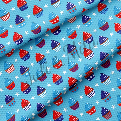 Patriotic 4th of July Printed Liverpool USA Flag (PT & Get a Free $89.99 Embroidery Bundle