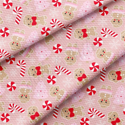 Christmas Christmas Liverpool Bullet Textured Stretch Solid Strip Thick Knit Jersey Fabric