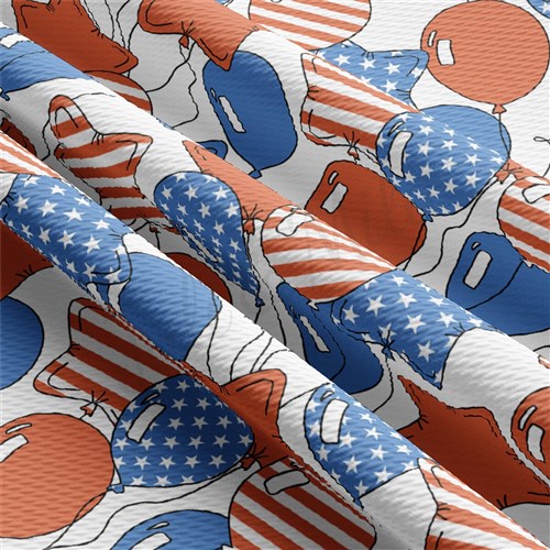 4th of July Patriotic Printed Liverpool Fabric AA2187 & Get a Free $89.99 Embroidery Bundle