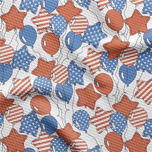 4th of July Patriotic Printed Liverpool Fabric AA2187 & Get a Free $89.99 Embroidery Bundle
