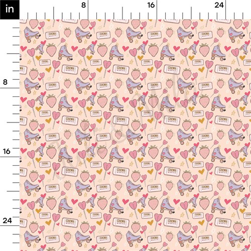 Valentine's Day Printed Liverpool Bullet Textured Stretch Solid Strip Thick Knit Jersey Fabric