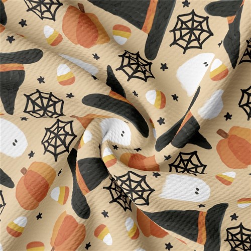 Autumn Fall Halloween Printed Liverpool Fabric AA1829 & Get a Free $89.99 Embroidery Bundle