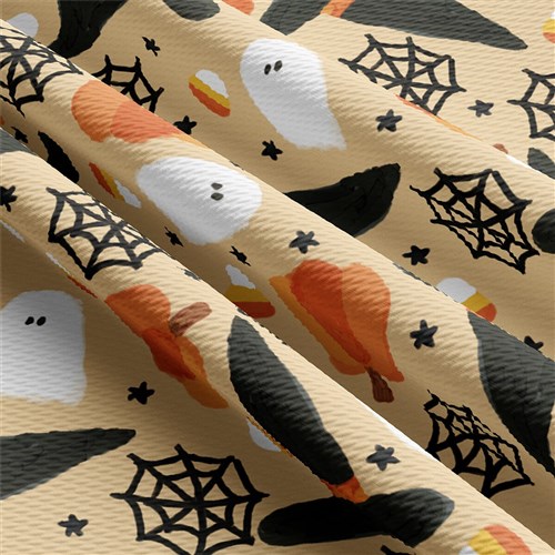 Autumn Fall Halloween Printed Liverpool Fabric AA1829 & Get a Free $89.99 Embroidery Bundle