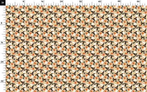 Autumn Fall Halloween Printed Liverpool Fabric AA1829 & Get a Free $89.99 Embroidery Bundle