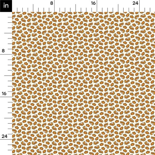 Pumpkin Fall Printed Liverpool Bullet Textured Stretch Solid Strip Thick Knit Jersey Fabric