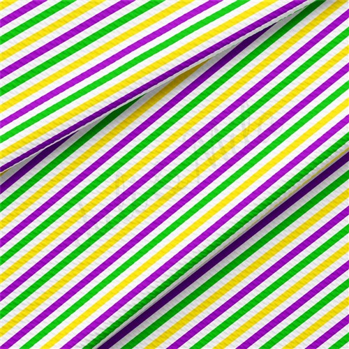 Mardi Gras AA2355 Liverpool Bullet Textured Stretch Solid Strip Thick Knit Jersey Fabric
