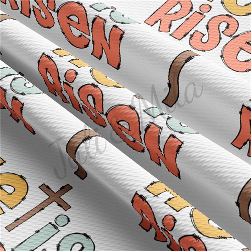 Easter Liverpool Bullet Textured Stretch Solid Strip Thick Knit Jersey Fabric