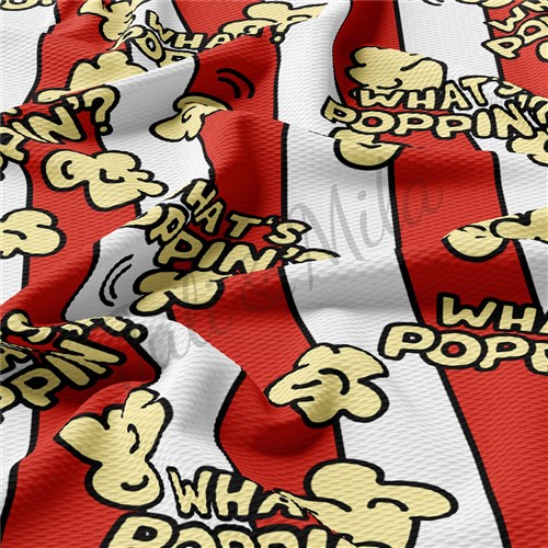 Popcorn TBP102 Liverpool Bullet Textured Stretch Solid Strip Thick Knit Jersey Fabric