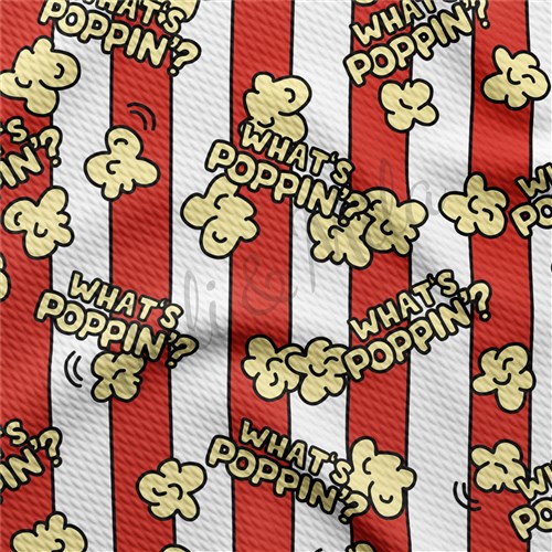 Popcorn TBP102 Liverpool Bullet Textured Stretch Solid Strip Thick Knit Jersey Fabric