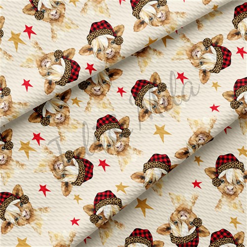 Christmas Liverpool Bullet Textured Stretch Solid Strip Thick Knit Jersey Fabric