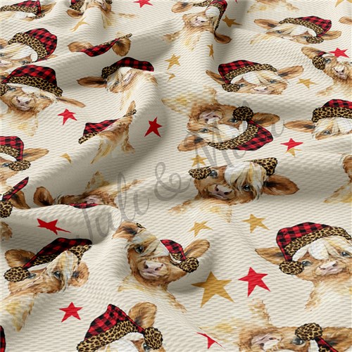 Christmas Liverpool Bullet Textured Stretch Solid Strip Thick Knit Jersey Fabric