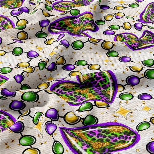 Mardi Gras AA2397 Liverpool Bullet Textured Stretch Solid Strip Thick Knit Jersey Fabric