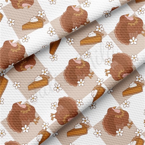 Thanksgiving Liverpool Bullet Textured Stretch Solid Strip Thick Knit Jersey Fabric