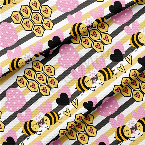 Valentine's Day Printed Liverpool Bullet Textured Stretch Solid Strip Thick Knit Jersey Fabric