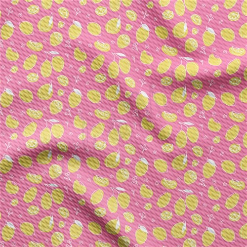 Lemon AA2405 Liverpool Bullet Textured Stretch Solid Strip Thick Knit Jersey Fabric