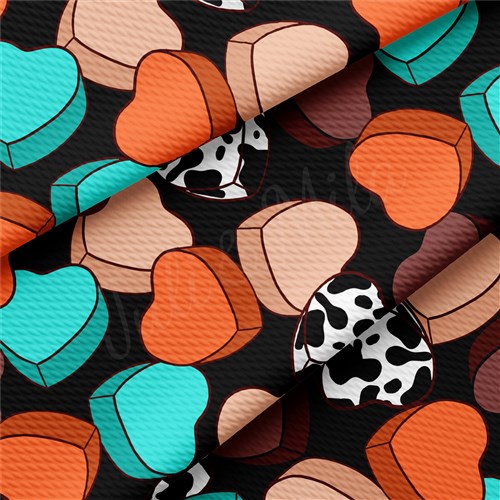 Valentine's Day Liverpool Bullet Textured Stretch Solid Strip Thick Knit Jersey Fabric
