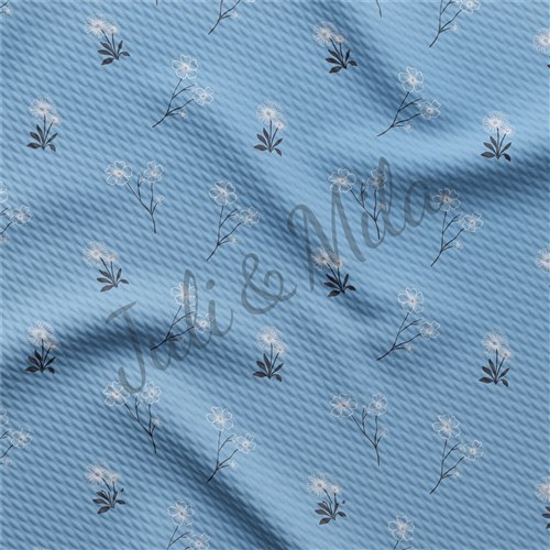 Printed Liverpool Fabric (Floral53) & Get a Free $89.99 Embroidery Bundle