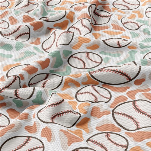 Printed Liverpool Fabric AA2510 Baseball & Get a Free $89.99 Embroidery Bundle
