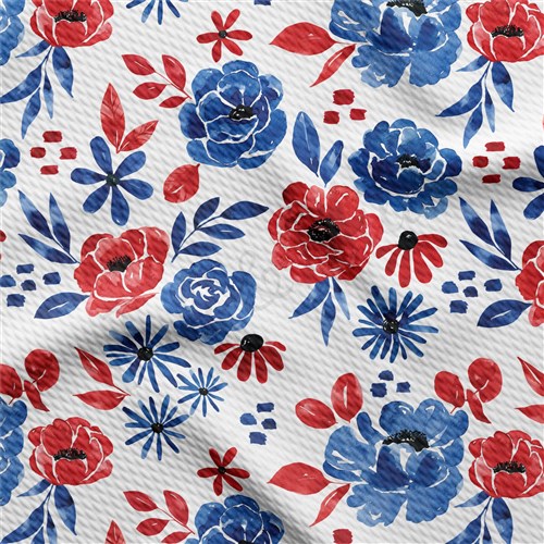 Patriotic 4th of July Printed Liverpool AA1609 & Get a Free $89.99 Embroidery Bundle