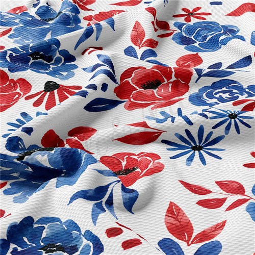 Patriotic 4th of July Printed Liverpool AA1609 & Get a Free $89.99 Embroidery Bundle