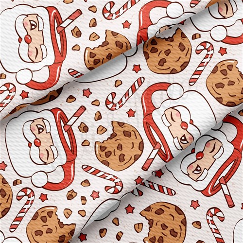 Christmas Printed Liverpool Bullet Textured Stretch Solid Strip Thick Knit Jersey Fabric