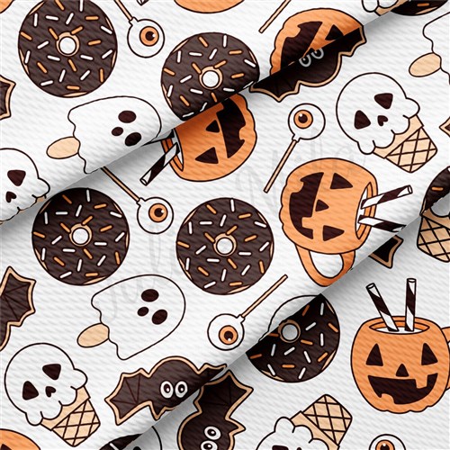 halloween Liverpool Bullet Textured Stretch Solid Strip Thick Knit Jersey Fabric