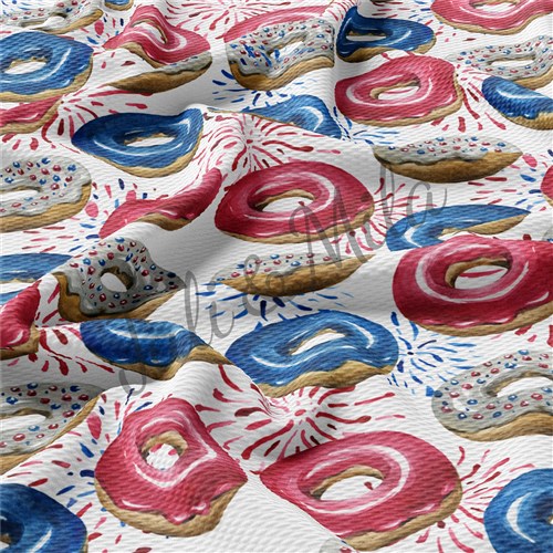 Patriotic 4th of July Printed Liverpool USA Flag (PT & Get a Free $89.99 Embroidery Bundle
