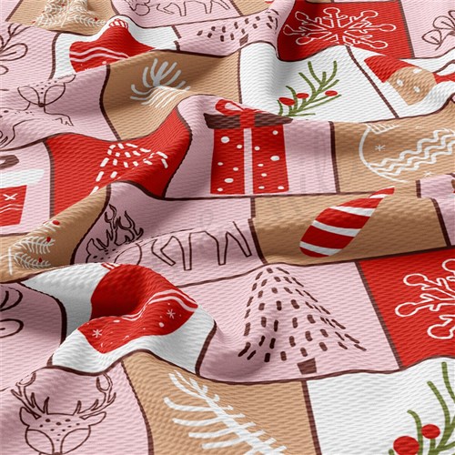 Christmas Printed Liverpool Fabric AA2168 & Get a Free $89.99 Embroidery Bundle