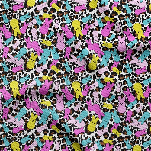 Easter Liverpool Bullet Textured Stretch Solid Strip Thick Knit Jersey Fabric