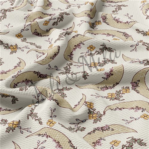 Floral Printed Liverpool 4 Way Fabric floral74 & Get a Free $89.99 Embroidery Bundle