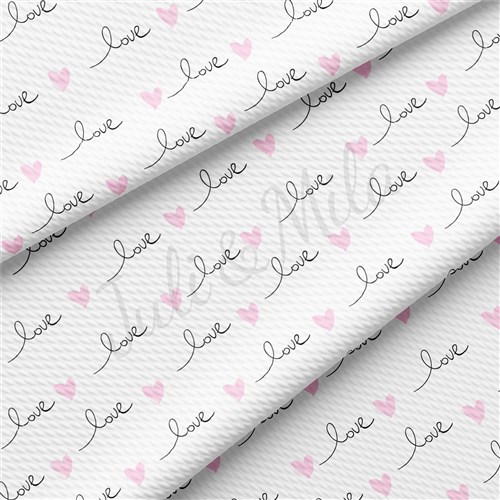 Valentine's Day Printed Liverpool Bullet Textured Stretch Solid Strip Thick Knit Jersey Fabric
