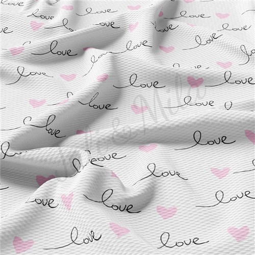 Valentine's Day Printed Liverpool Bullet Textured Stretch Solid Strip Thick Knit Jersey Fabric
